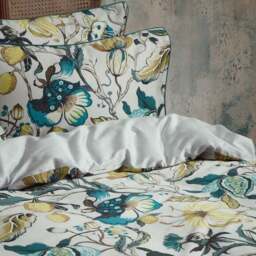 EW by Edinburgh Weavers Morton Floral 100% Cotton Sateen Duvet Cover & Pillowcase Set - thumbnail 2