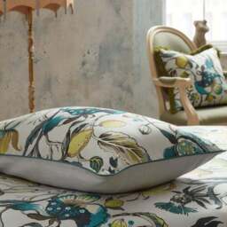 EW by Edinburgh Weavers Morton Floral 100% Cotton Sateen Duvet Cover & Pillowcase Set - thumbnail 4