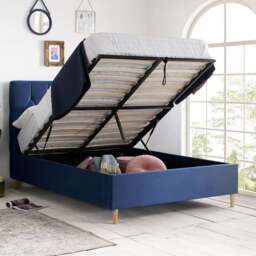 Loxley Velvet Ottoman Bed Frame