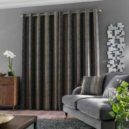Alexandria Stripe Eyelet Curtains - thumbnail 4