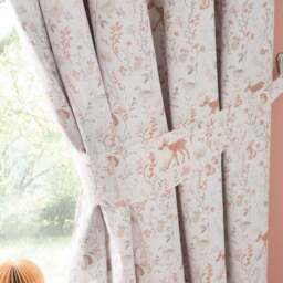 Woodland Floral Eyelet Curtains - thumbnail 2