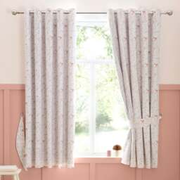 Woodland Floral Eyelet Curtains - thumbnail 1