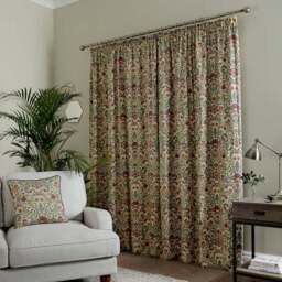Ruskin Cotton Pencil Pleat Curtains - thumbnail 4