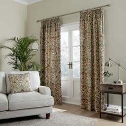 Ruskin Cotton Pencil Pleat Curtains - thumbnail 2