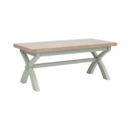 Salcombe 6-8 Seater Cross Leg Extendable Dining Table - thumbnail 2