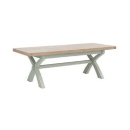 Salcombe 6-8 Seater Cross Leg Extendable Dining Table - thumbnail 3
