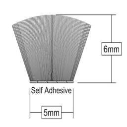Stormguard Draft Excluder Self Adhesive Brush Pile Strip Tape - thumbnail 2