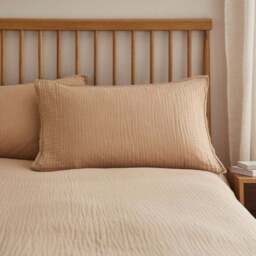 Cotton Muslin Duvet Cover and Pillowcase Set - thumbnail 2