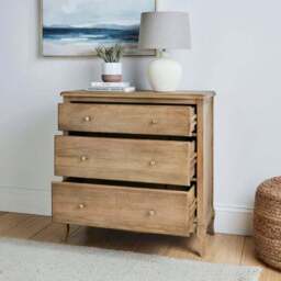 Giselle 3 Drawer Chest, Mango Wood - thumbnail 2
