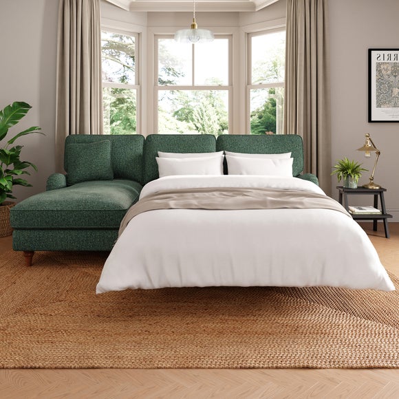 Beatrice II Blended Chenille Corner Storage Sofa Bed - image 1