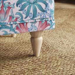 Jolene William Morris Woodland Weeds Print Velvet Footstool - thumbnail 4