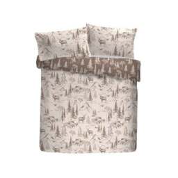 Dreams & Drapes Alpine Stag 100% Cotton Duvet Cover & Pillowcase Set - thumbnail 5