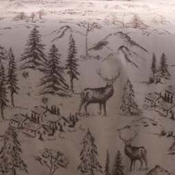 Dreams & Drapes Alpine Stag 100% Cotton Duvet Cover & Pillowcase Set - thumbnail 3