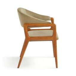 Hugh Dining Chair, Velvet - thumbnail 6