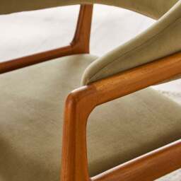 Hugh Dining Chair, Velvet - thumbnail 3
