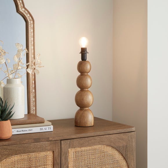 Fern Bobble Wooden Table Lamp Base - image 1