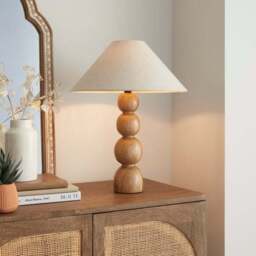 Fern Bobble Wooden Table Lamp Base - thumbnail 3
