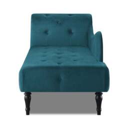 Wisteria Velvet Chaise Lounge - thumbnail 5