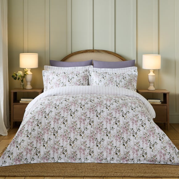 Dorma Hampton Stripe 100% Cotton Sateen Duvet Cover & Pillowcase Set - image 1
