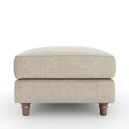 Flori Soft Chenille Footstool - thumbnail 6