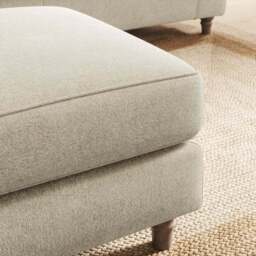 Flori Soft Chenille Footstool - thumbnail 5