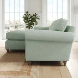 Flori Soft Chenille Corner Chaise Sofa - thumbnail 2