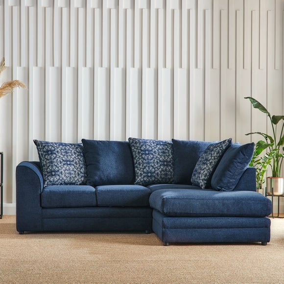 Washington Chenille Combo Small Corner Sofa - image 1