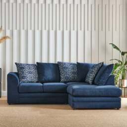 Washington Chenille Combo Small Corner Sofa - thumbnail 1