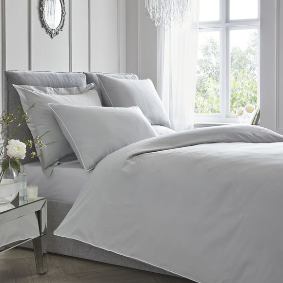 Appletree Piped 100% Cotton Duvet Cover & Pillowcase Set - image 1