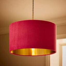 Nesa Velvet Drum Lamp Shade - thumbnail 2