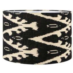 Lars Ikat Patterned Cylinder Lamp Shade - thumbnail 2