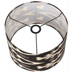 Lars Ikat Patterned Cylinder Lamp Shade - thumbnail 3