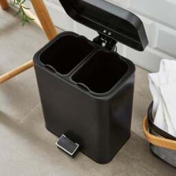 Rectangular 5L Bathroom Recycling Bin - thumbnail 2