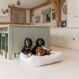 Lords and Labradors Boucle Box Dog Bed - thumbnail 1