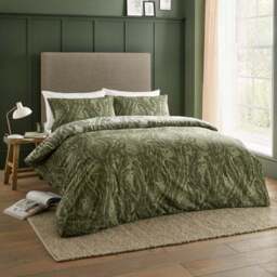 Wylder Nature Albus Reversible Duvet Cover and Pillowcase Set - thumbnail 3