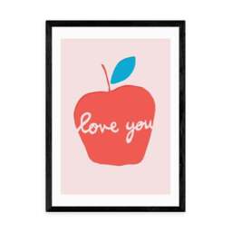 East End Prints Apple Love You Print by Francesca Iannaccone - thumbnail 2