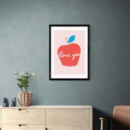 East End Prints Apple Love You Print by Francesca Iannaccone - thumbnail 1