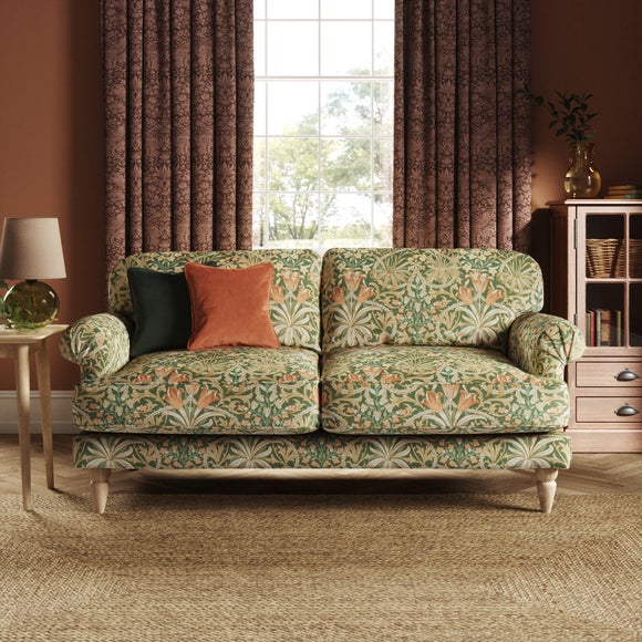 Jolene William Morris Woodland Weeds Print Velvet 3 Seater Sofa - image 1