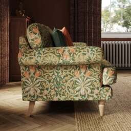 Jolene William Morris Woodland Weeds Print Velvet 3 Seater Sofa - thumbnail 2
