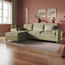 Max Soft Tonal Chenille Corner Storage Sofa Bed - thumbnail 2