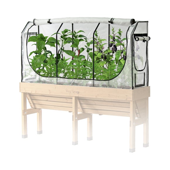 VegTrug Medium Wall Hugger Greenhouse Frame and Multi Cover Set - image 1