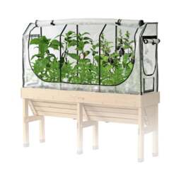 VegTrug Medium Wall Hugger Greenhouse Frame and Multi Cover Set - thumbnail 1