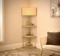 Georgi Shelved Corner Floor Lamp - thumbnail 2