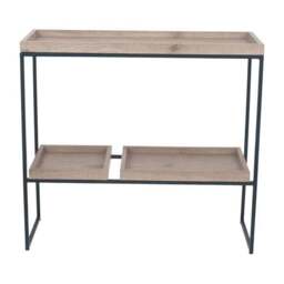 Pacific Gallery Lam Console Table, Light Wood Effect - thumbnail 2