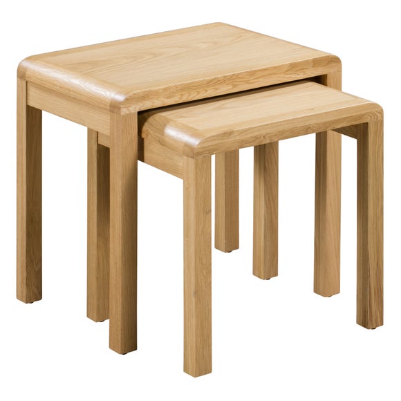 Curve Nest Of Tables, Oak - image 1