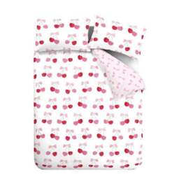 Catherine Lansfield Cherries and Bows Polycotton Duvet Cover & Pillowcase Set - thumbnail 5