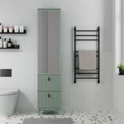 Elsie Tallboy Mirrored Bathroom Storage Unit - thumbnail 1
