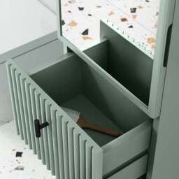 Elsie Tallboy Mirrored Bathroom Storage Unit - thumbnail 3