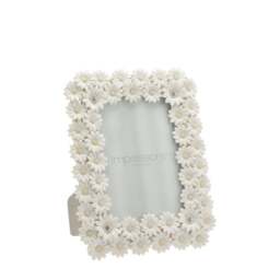 Impressions White Daisy Photo Frame