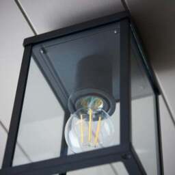London Industrial Bathroom Flush Ceiling Light - thumbnail 4